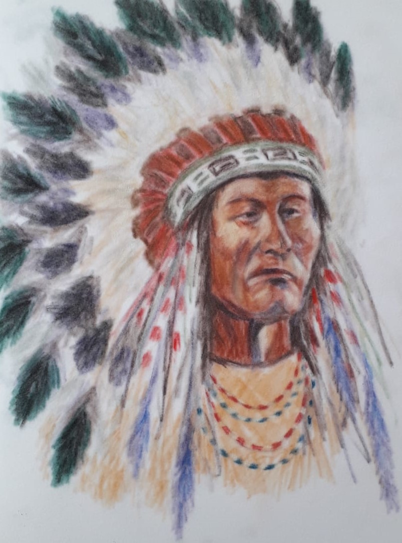 American Indian Chief – Bar Hill Art Group